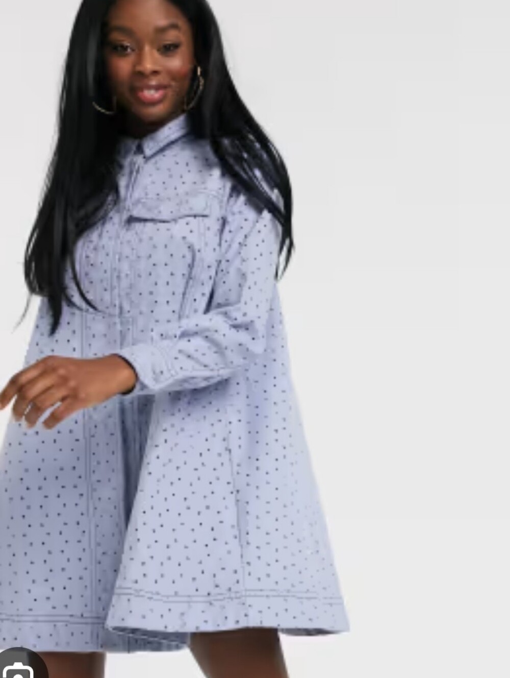 ASOS - Light Blue Shirt Dress - Charming Women's Dress